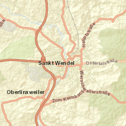 Sankt Wendel Street Map