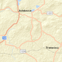 Jistebnice Street Map