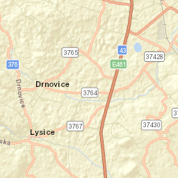 Lysice Street Map
