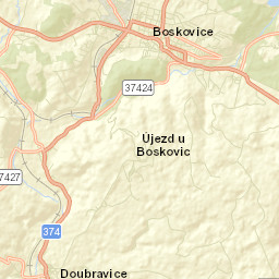 Boskovice Street Map