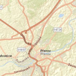 Přerov Street Map