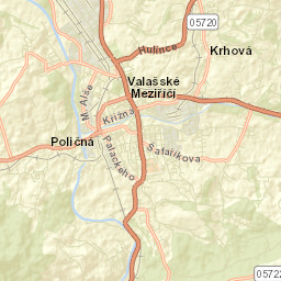 Valašské Meziříčí Street Map
