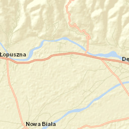 Łopuszna Street Map