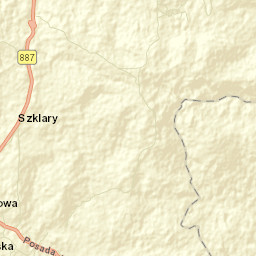 Jaśliska Street Map