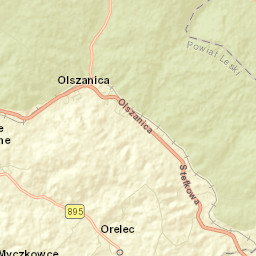 Olszanica Street Map
