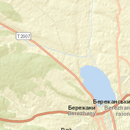Бережани Street Map