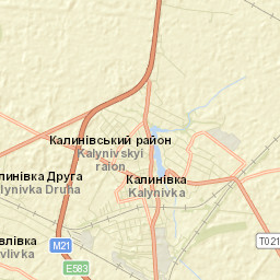 Kalynivka Street Map