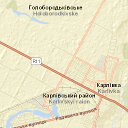 Karlivka Street Map