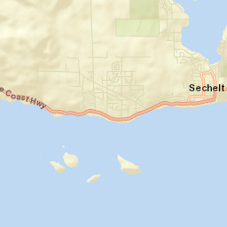 Sechelt Street Map