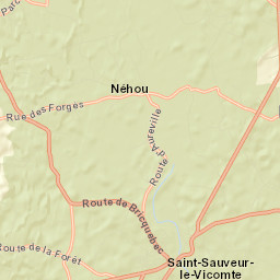 Saint-Sauveur-le-Vicomte Street Map