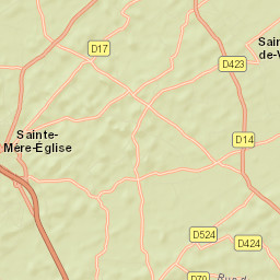 Sainte-Mère-Église Street Map