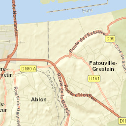 Ablon Street Map