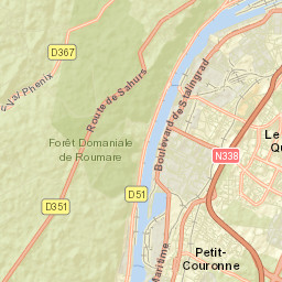 Petit-Couronne Street Map