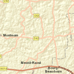 Montmain Street Map