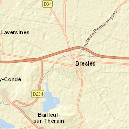 Bresles Street Map
