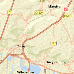 Crouy Street Map