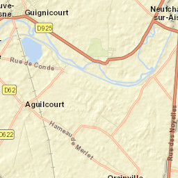 Guignicourt Street Map