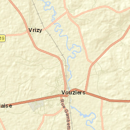 Vouziers Street Map