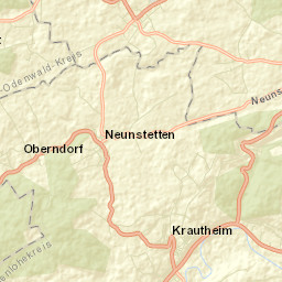 Krautheim Street Map