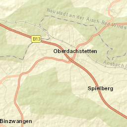 Oberdachstetten Street Map