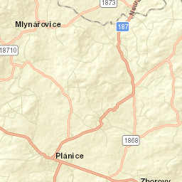 Plánice Street Map