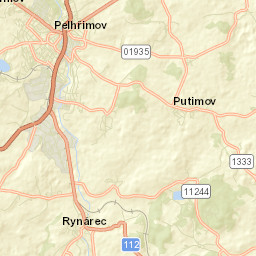 Pelhřimov Street Map
