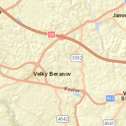 Velký Beranov Street Map