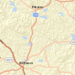 Křižanov Street Map