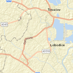 Tovačov Street Map