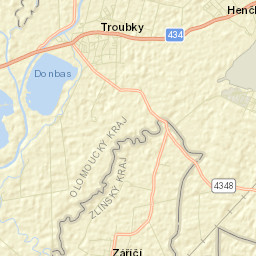 Troubky Street Map