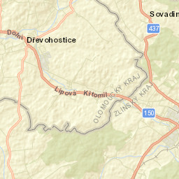 Dřevohostice Street Map