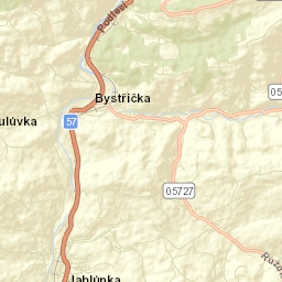 Jablůnka Street Map