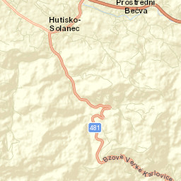 Prostřední Bečva Street Map