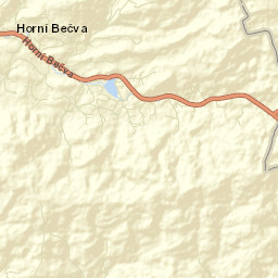 Horní Bečva Street Map
