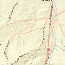 Szaflary Street Map
