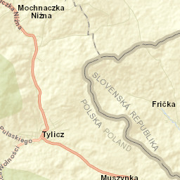Tylicz Street Map