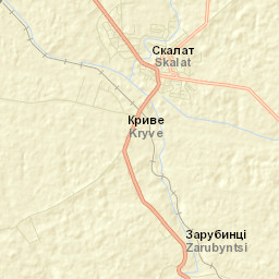 Skalat Street Map