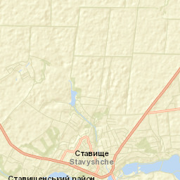 Stavyshche Street Map