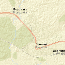 Savyntsi Street Map