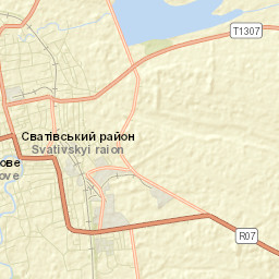 Svatove Street Map