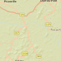 Picauville Street Map