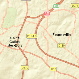Saint-Gatien-des-Bois Street Map