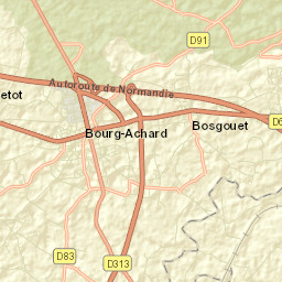 Bourg-Achard Street Map
