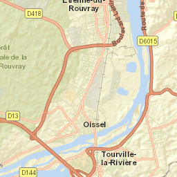Oissel Street Map