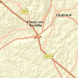 Charleval Street Map