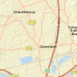 Chevrières Street Map