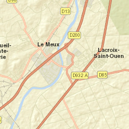 Le Meux Street Map