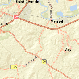 Villeneuve-Saint-Germain Street Map