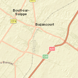 Bazancourt Street Map