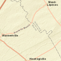 Warmeriville Street Map